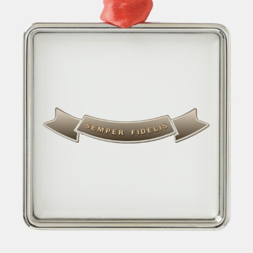 Semper Fidelis Metal Ornament