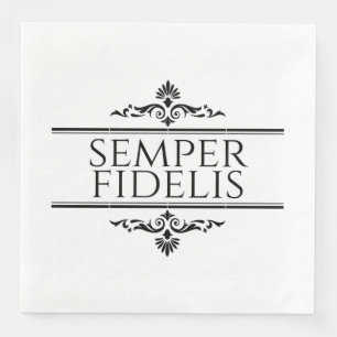 Semper Fidelis Paper Dinner Napkins