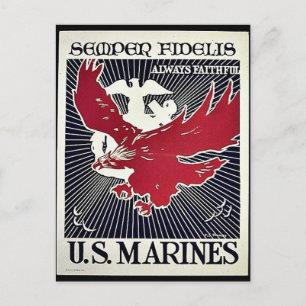 Semper Fidelis Postcard