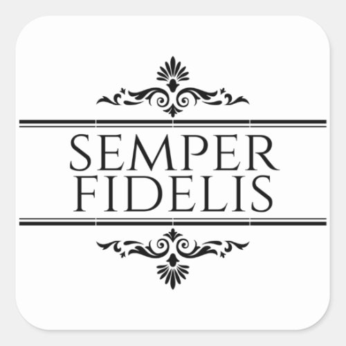 Semper Fidelis Square Sticker