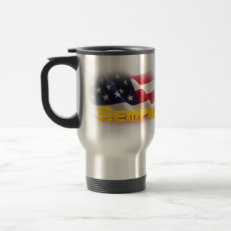 Semper Fidelis Stainless Steel Travel Mug