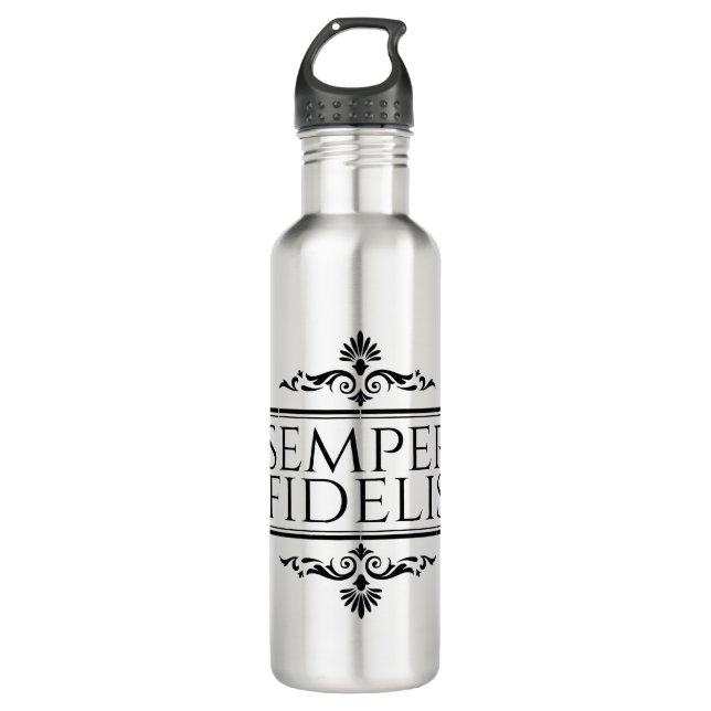 Semper Fidelis Stainless Steel Water Bottle (Front)