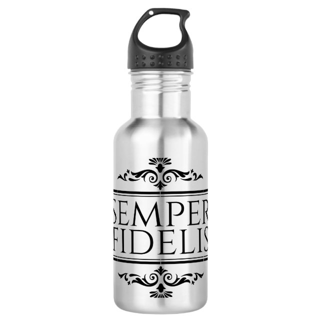Semper Fidelis Stainless Steel Water Bottle (Front)