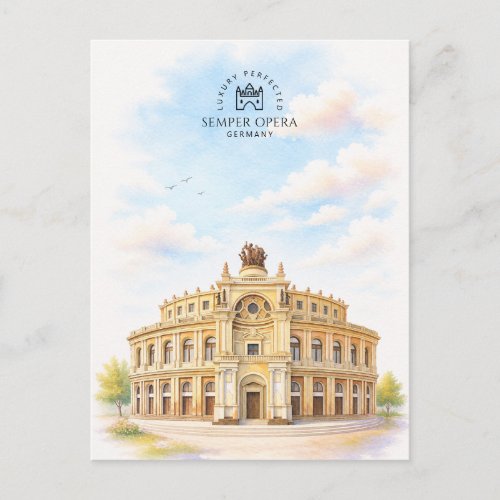 Semper Opera Germany | Famous Iconic Landmark Postcard