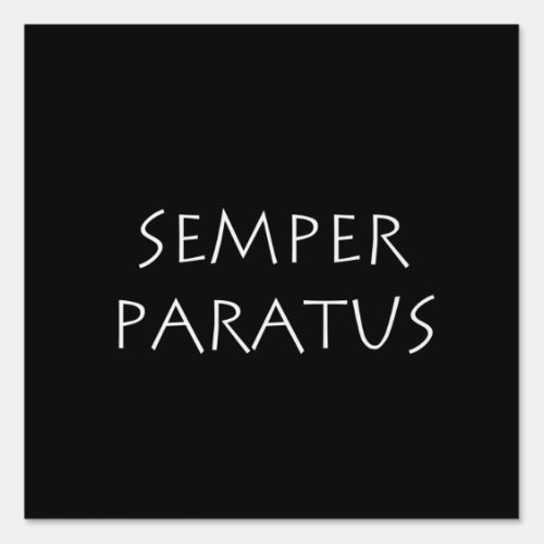 Semper paratus sign