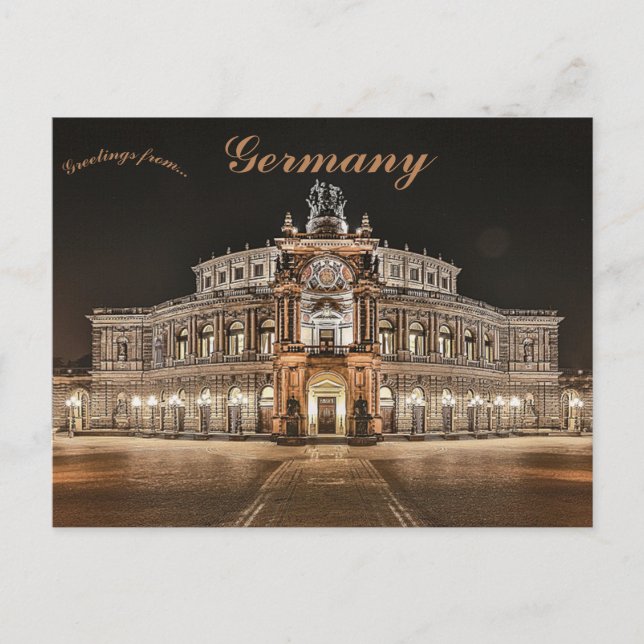 Semperoper Dresden Germany Postcard (Front)