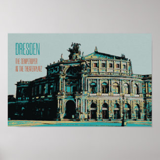 Semperoper Opera House & Concert Hall, Dresden Poster