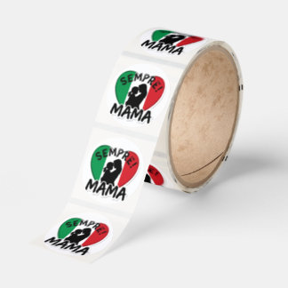 Sempre Mama Italian Heritage Heart Classic Round Sticker