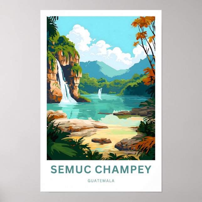 Semuc Champey Guatemala Travel Print (Front)