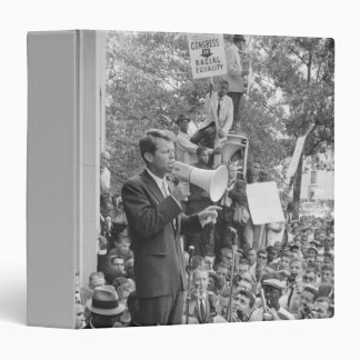 Sen. Robert Kennedy Campaigning for US President   3 Ring Binder