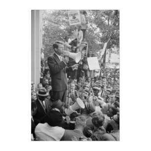 Sen. Robert Kennedy Campaigning for US President Acrylic Print