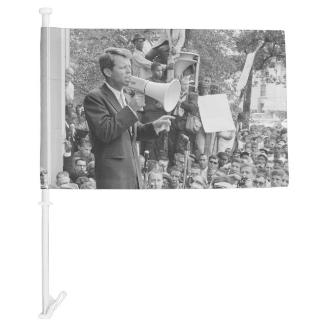 Sen. Robert Kennedy Campaigning for US President   Car Flag (Front)