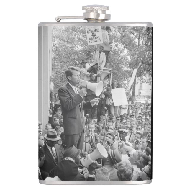 Sen. Robert Kennedy Campaigning for US President   Flask (Front)