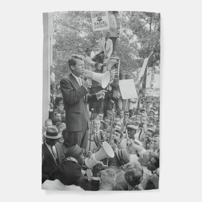 Sen. Robert Kennedy Campaigning for US President   Garden Flag (Front)