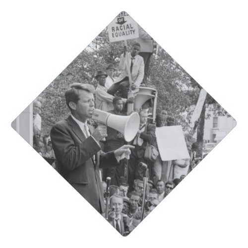 Sen Robert Kennedy Campaigning for US President   Graduation Cap Topper