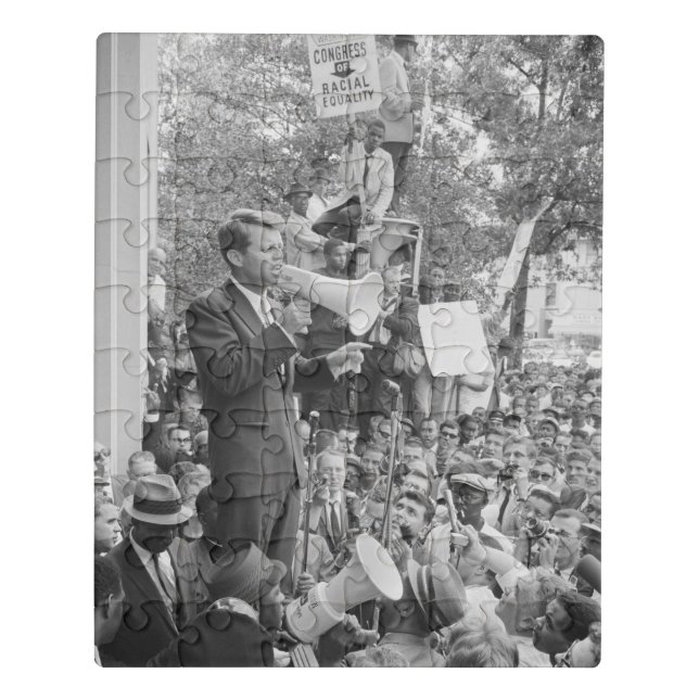 Sen. Robert Kennedy Campaigning for US President   Jigsaw Puzzle (Puzzle Vertical)