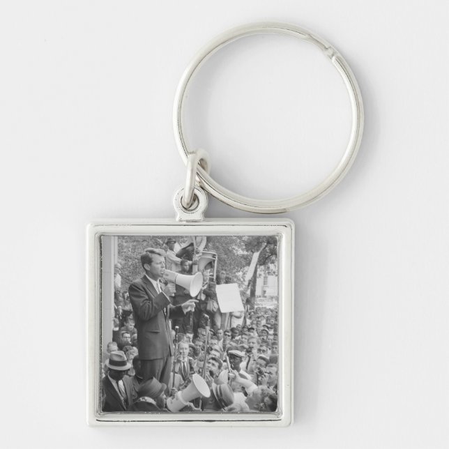 Sen. Robert Kennedy Campaigning for US President   Keychain (Front)