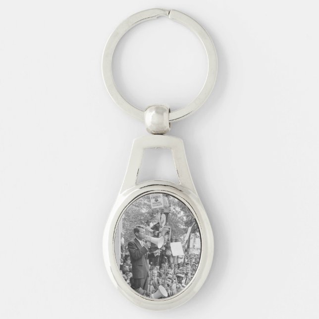 Sen. Robert Kennedy Campaigning for US President   Keychain (Front)