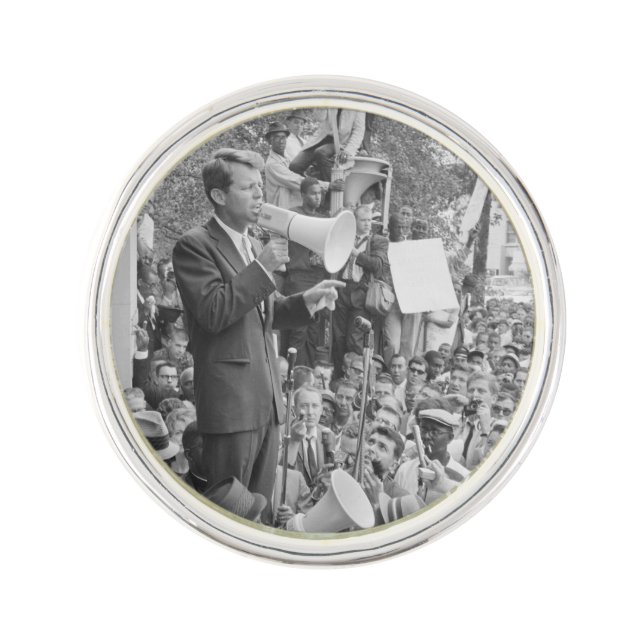 Sen. Robert Kennedy Campaigning for US President   Lapel Pin (Front)