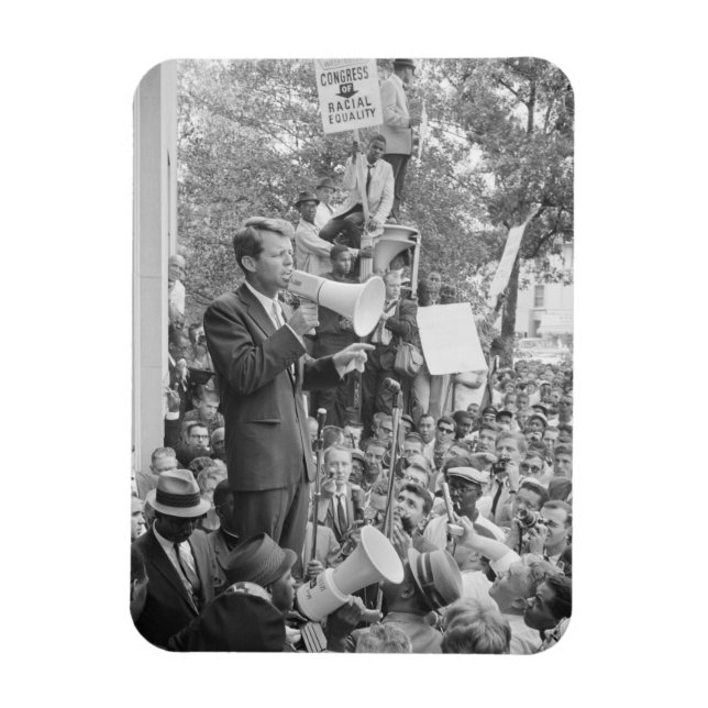 Sen. Robert Kennedy Campaigning for US President   Magnet (Vertical)