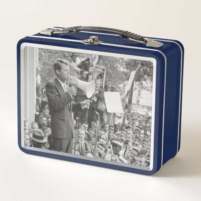 Sen. Robert Kennedy Campaigning for US President   Metal Lunch Box (Front)