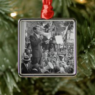 Sen. Robert Kennedy Campaigning for US President   Metal Ornament