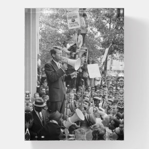 Sen. Robert Kennedy Campaigning for US President   Paperweight