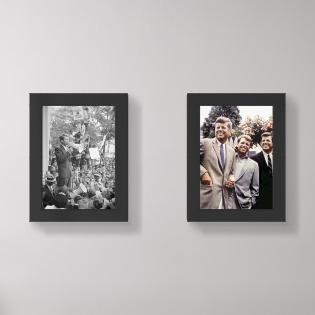Sen. Robert Kennedy Campaigning for US President   Wall Art Sets (Front)