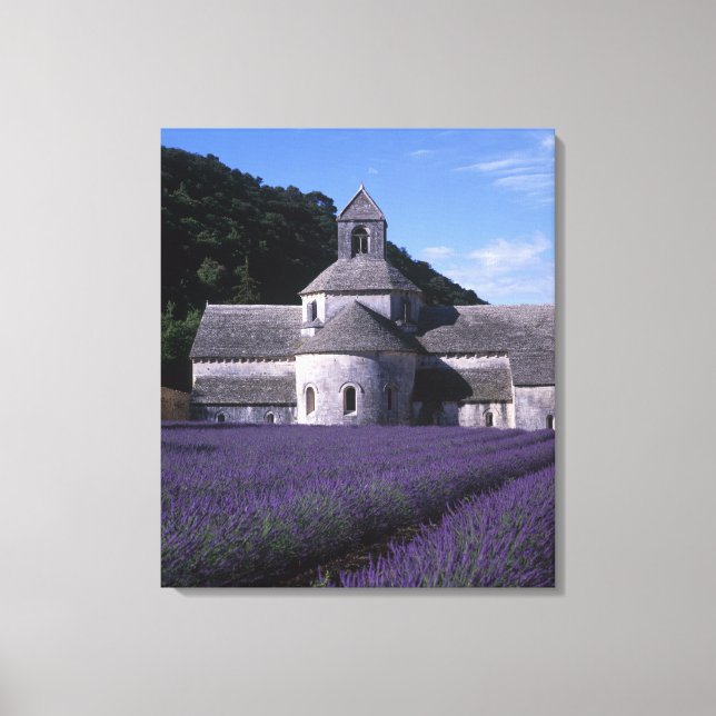 Senanque Abbey, Gordes, Vaucluse, Provence, 2 Canvas Print (Front)
