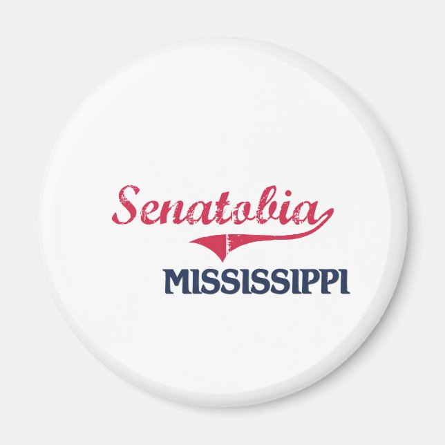 Senatobia Mississippi City Classic Magnet (Front)