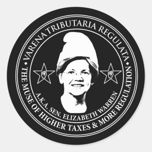 Senator Elizabeth Warren Humor Classic Round Sticker