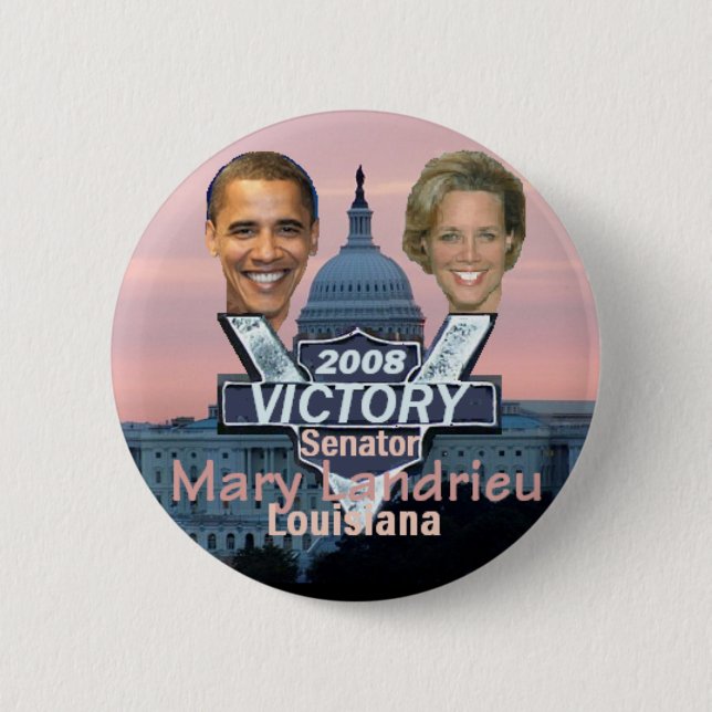 Senator Landrieu Button (Front)