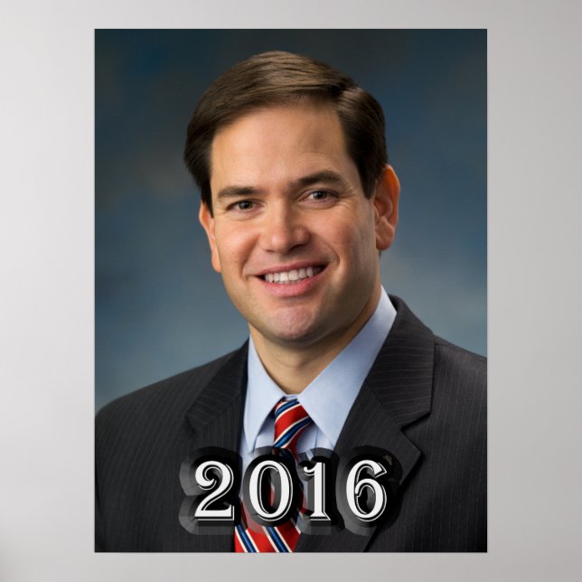 Senator Marco Rubio 2016 Poster (Front)