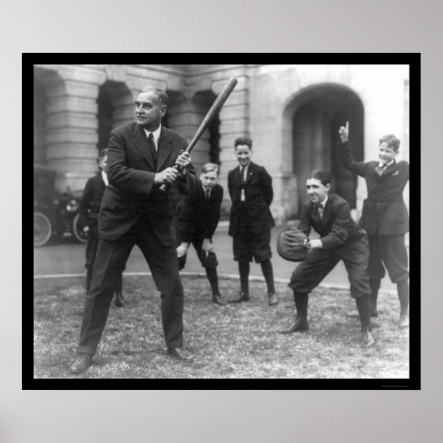 Senator Playing Baseball 1924 Poster (Front)