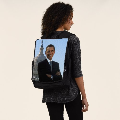 Senator Portrait American President Barack Obama Backpack