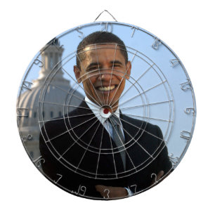 Senator Portrait, American President Barack Obama Dart Board
