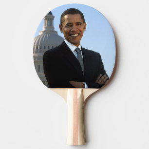 Senator Portrait, American President Barack Obama Ping Pong Paddle