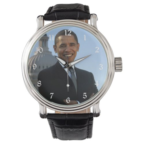 Senator Portrait American President Barack Obama Watch