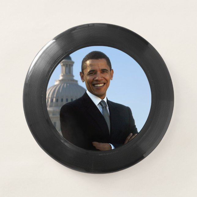 Senator Portrait, American President Barack Obama Wham-O Frisbee (Front)