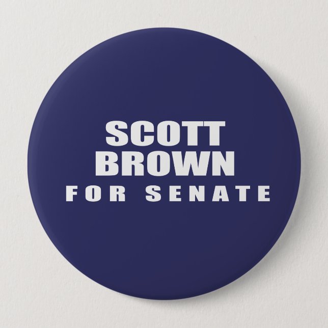 SENATOR SCOTT BROWN BUTTON (Front)