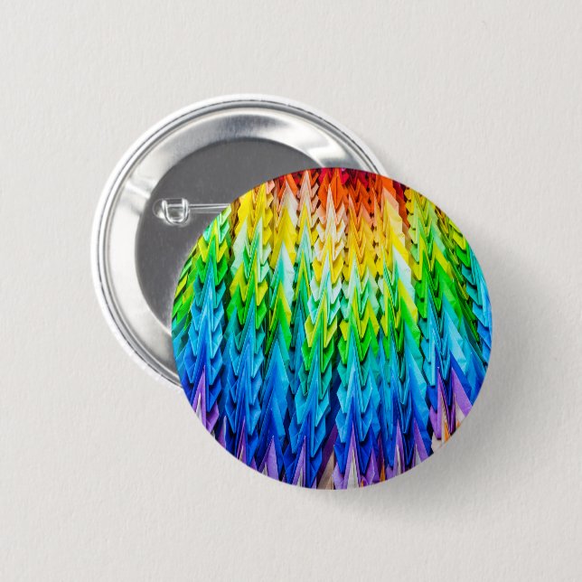 Senbazuru or one thousand origami cranes button (Front & Back)