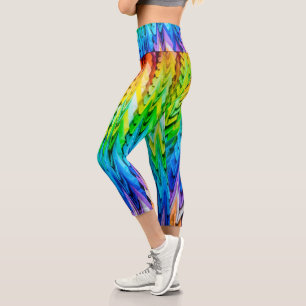 Senbazuru or one thousand origami cranes capri leggings