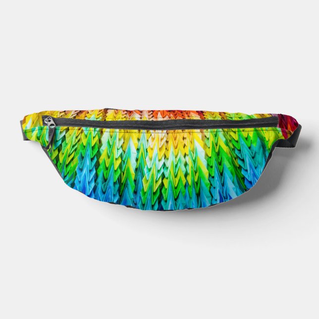 Senbazuru or one thousand origami cranes fanny pack (Lay Down)