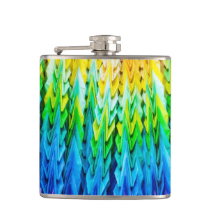 Senbazuru or one thousand origami cranes flask