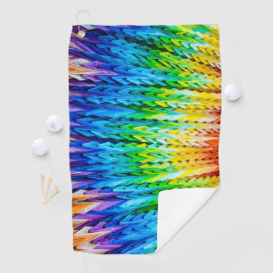 Senbazuru or one thousand origami cranes golf towel