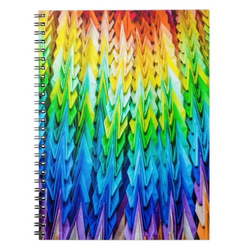 Senbazuru or one thousand origami cranes notebook