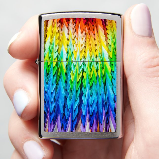 Senbazuru Zippo Lighter (In Hand)