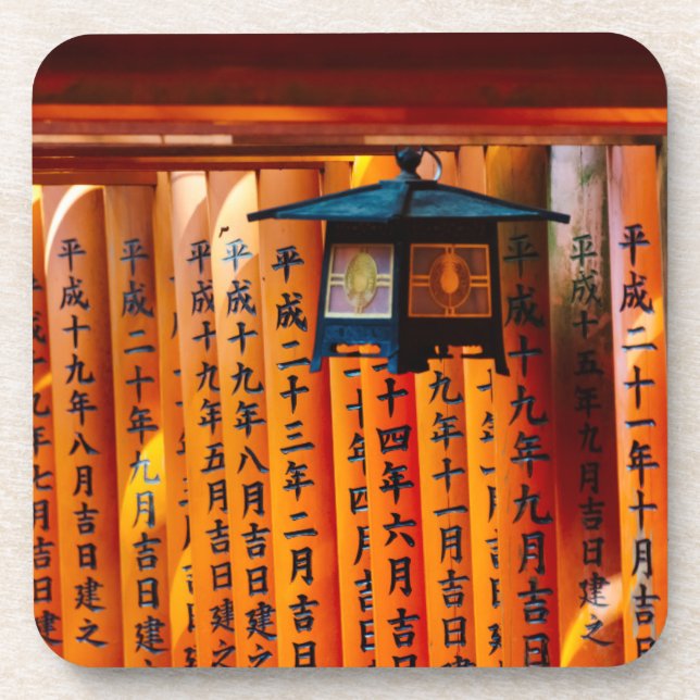 Senbon Torii, Fushimi Inari Shrine Beverage Coaster (Front)