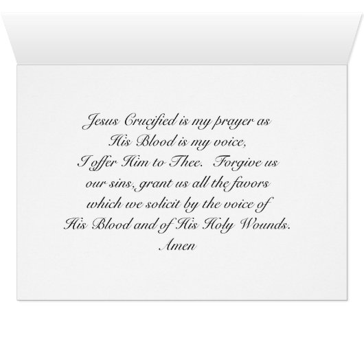 Send a Prayer instead of just a Card (Inside Horizontal (Bottom))