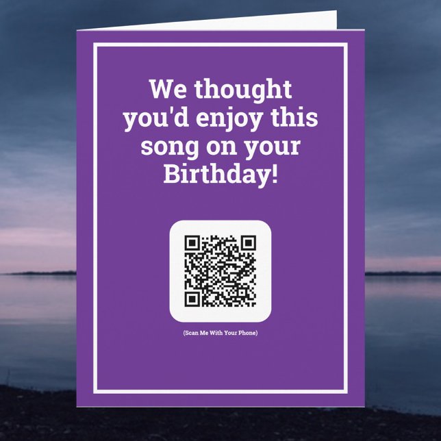 Send a Song by QR Code on a Birthday Card (Creator Uploaded)